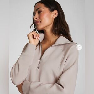 SPANX AirEssentials Half Zip - French Grey